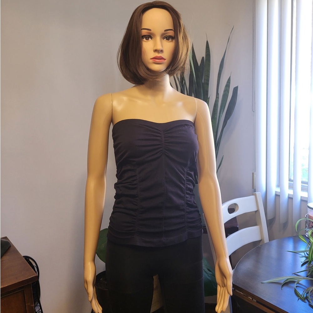bebe Black Strapless Top